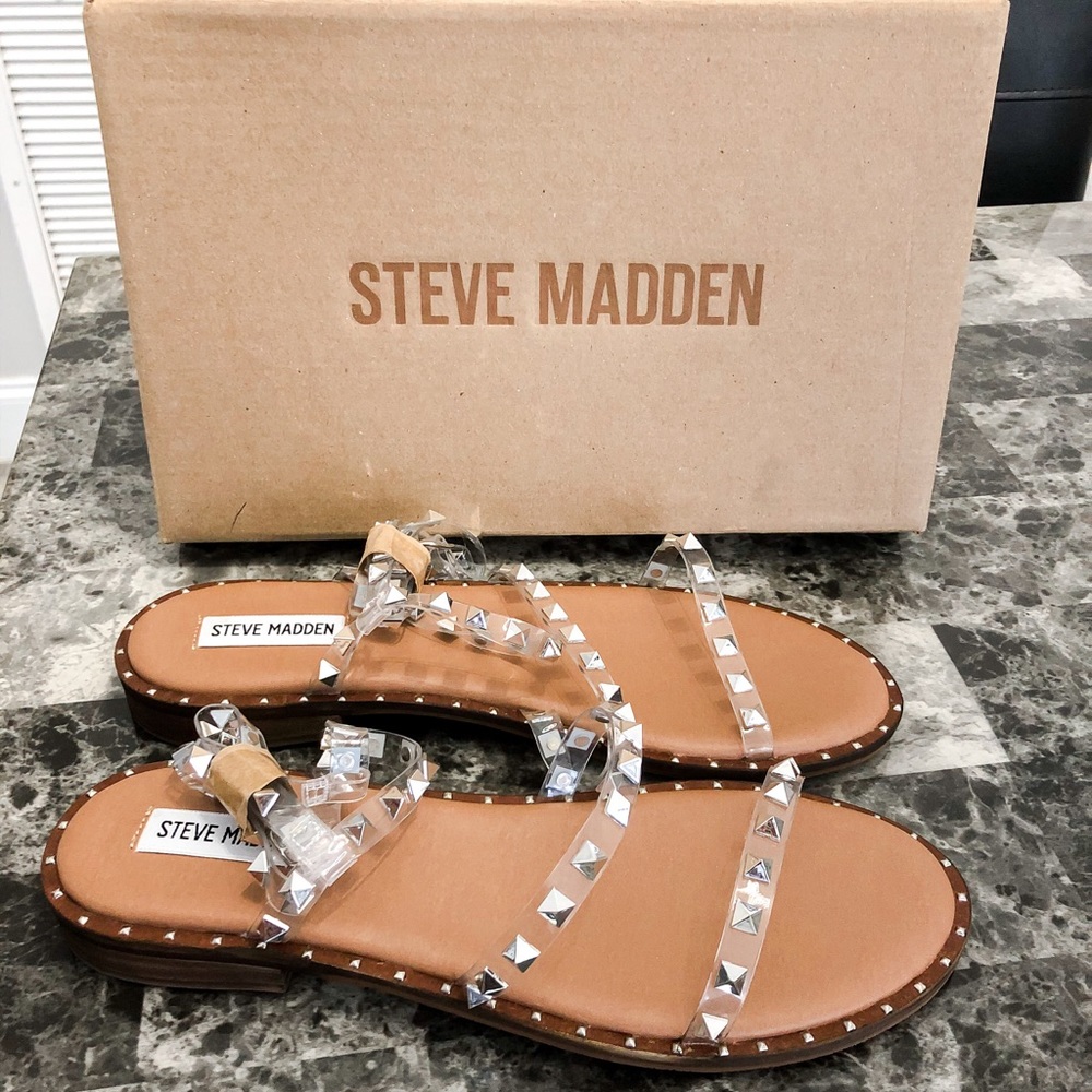 STEVE MADDEN - BRAND NEW Clear Travel Sandal